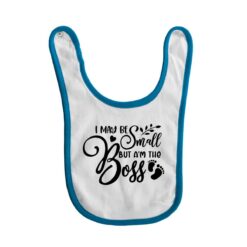 bavaglino grafica little boss turchese digitalshirt