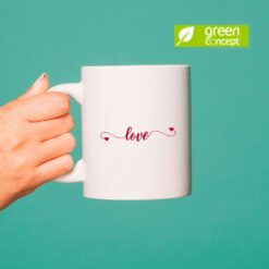 Love Scritta tazza ceramica personalizzata digitalshirt