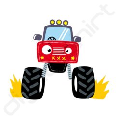 bavaglino grafica macchina 4x4 turchese digitalshirt