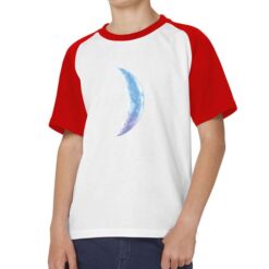 Mezzaluna t-shirt bicolor personalizzata bambino digitalshirt rossa