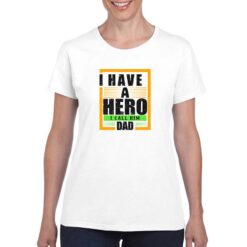 Il mio Eroe t-shirt personalizzata donna digitalshirt bianco