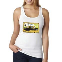 Mix Tape canottiera personalizzata donna digitalshirt bianca