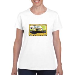 Mix Tape t-shirt personalizzata donna digitalshirt bianco