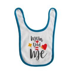 bavaglino grafica mom dad red turchese digitalshirt