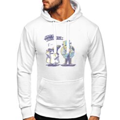 Mostri Halloween felpa con cappuccio personalizzata uomo digitalshirt bianca