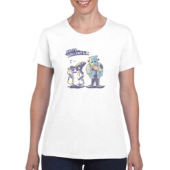 Mostri Halloween t-shirt personalizzata donna digitalshirt bianco