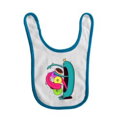 bavaglino grafica mostro affamato turchese digitalshirt