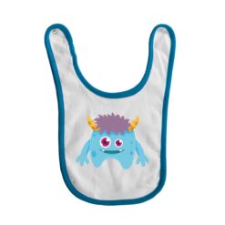 bavaglino grafica mostro azzurro turchese digitalshirt