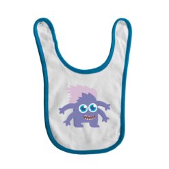 bavaglino grafica mostro viola turchese digitalshirt