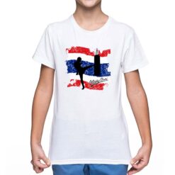 Muaythai t-shirt personalizzata bambino digitalshirt bianca