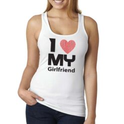 My Girlfriend canottiera personalizzata donna digitalshirt bianca