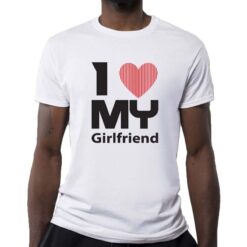 My Girlfriend t-shirt personalizzata uomo digitalshirt bianca