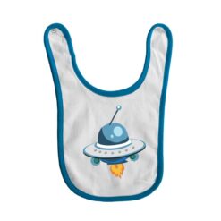 bavaglino grafica navicella bambini turchese digitalshirt