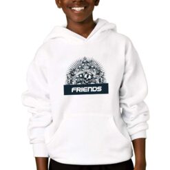 Not Friends felpa con cappuccio personalizzata bambino digitalshirtbianco
