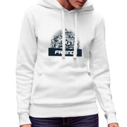Not Friends felpa con cappuccio personalizzata donna digitalshirt bianca.jpg
