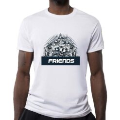 Not Friends t-shirt personalizzata uomo digitalshirt bianca