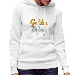 Oro e Argento felpa con cappuccio personalizzata donna digitalshirt bianca.jpg