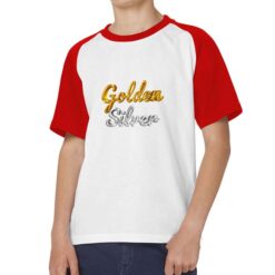 Oro e Argento t-shirt bicolor personalizzata bambino digitalshirt rossa