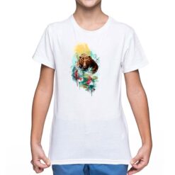 Orso Dipinto t-shirt personalizzata bambino digitalshirt bianca