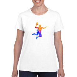 Pallacanestro Salto t-shirt personalizzata donna digitalshirt bianco