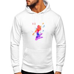 Pallavolista Schiacciata felpa con cappuccio personalizzata uomo digitalshirt bianca