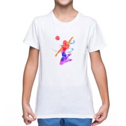 Pallavolista Schiacciata t-shirt personalizzata bambino digitalshirt bianca