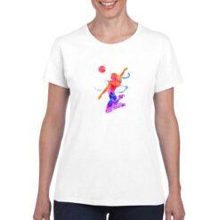 Pallavolista Schiacciata t-shirt personalizzata donna digitalshirt bianco
