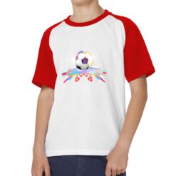 Pallone da Calcio t-shirt bicolor personalizzata bambino digitalshirt rossa