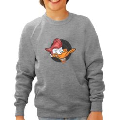 Papero felpa senza cappuccio personalizzata bambino digitalshirt grigia