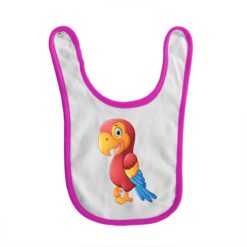 bavaglino grafica pappagallo felice fuchsia digitalshirt