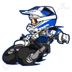 bavaglino grafica piega moto turchese digitalshirt