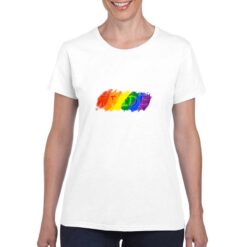 Pride t-shirt personalizzata donna digitalshirt bianco