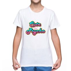 Psycho t-shirt personalizzata bambino digitalshirt bianca