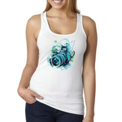Reflex Disegno canottiera personalizzata donna digitalshirt bianca