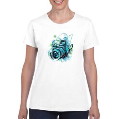 Reflex Disegno t-shirt personalizzata donna digitalshirt bianco