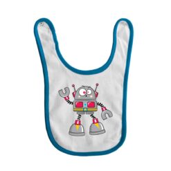 bavaglino grafica robot stordito turchese digitalshirt