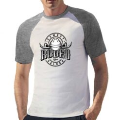 Rodeo t-shirt bicolor personalizzata uomo digitalshirt grigia