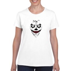 Sagoma Joker t-shirt personalizzata donna digitalshirt bianco