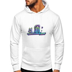 Satellite felpa con cappuccio personalizzata uomo digitalshirt bianca