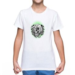 Skull Helmet  t-shirt personalizzata bambino digitalshirt bianca
