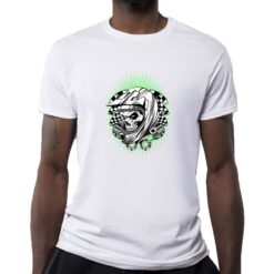 Skull Helmet  t-shirt personalizzata uomo digitalshirt bianca