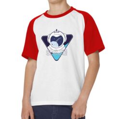 Space astronauta Logo t-shirt bicolor personalizzata bambino digitalshirt rossa