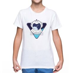 Space astronauta Logo t-shirt personalizzata bambino digitalshirt bianca