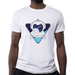 Space astronauta Logo t-shirt personalizzata uomo digitalshirt bianca