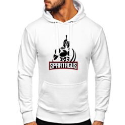 Spartacus felpa con cappuccio personalizzata uomo digitalshirt bianca