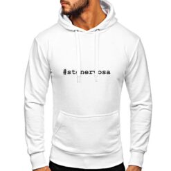 Stonervosa felpa con cappuccio personalizzata uomo digitalshirt bianca