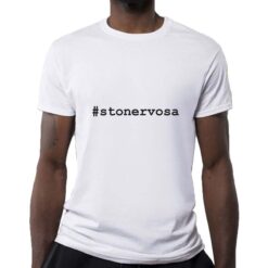 Stonervosa t-shirt personalizzata uomo digitalshirt bianca