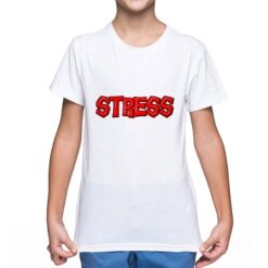 Stress t-shirt personalizzata bambino digitalshirt bianca