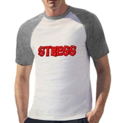Stress t-shirt bicolor personalizzata uomo digitalshirt grigia