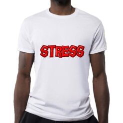 Stress t-shirt personalizzata uomo digitalshirt bianca